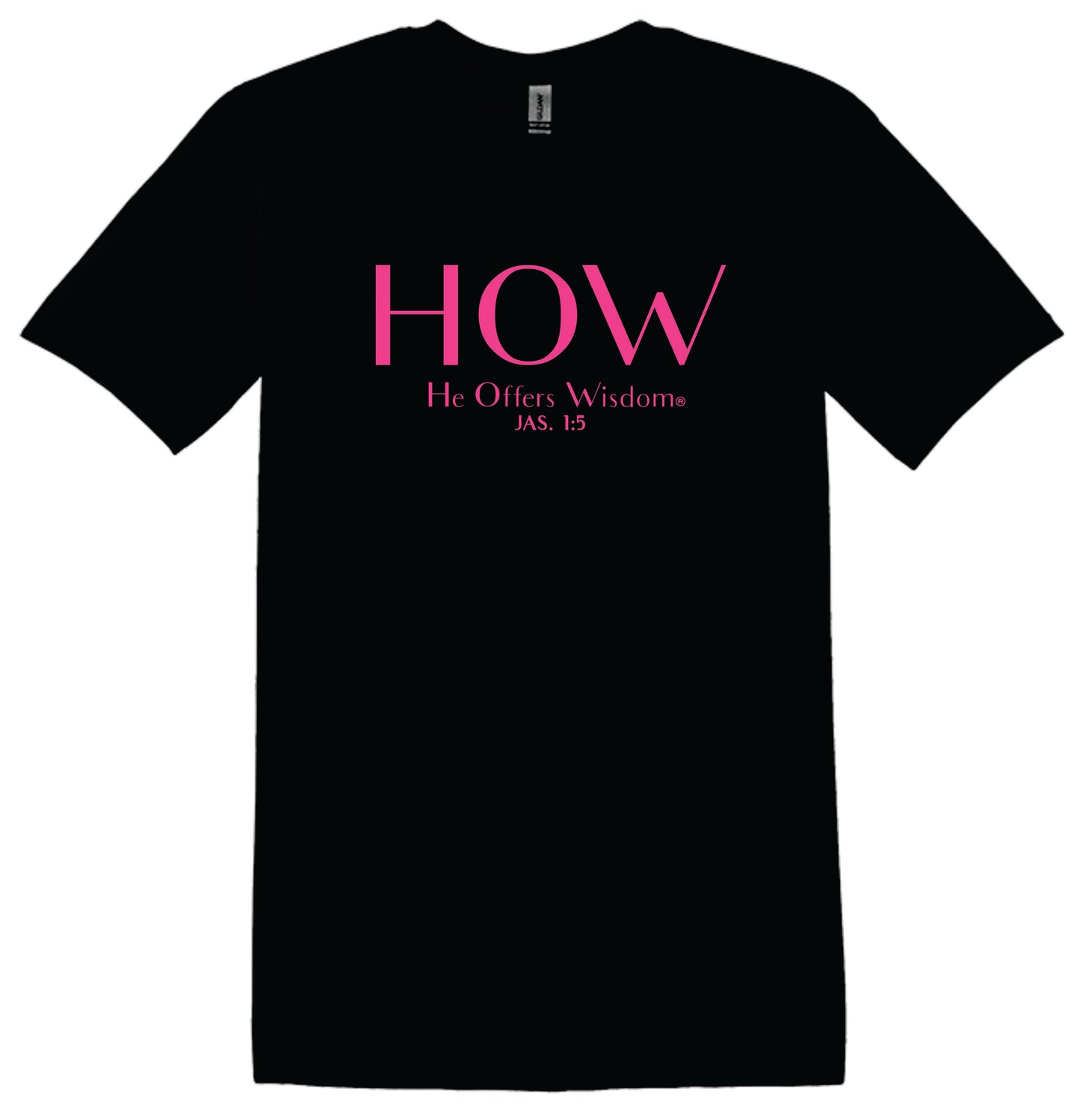 James 1:5 Christian T-Shirt for Women – H.O.W.® He Offers Wisdom® – Youth Girls by C.C.A.®