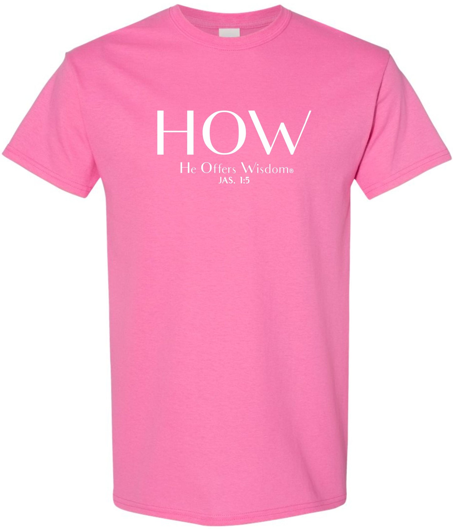 James 1:5 Christian T-Shirt for Women – H.O.W.® He Offers Wisdom® – Youth Girls by C.C.A.®