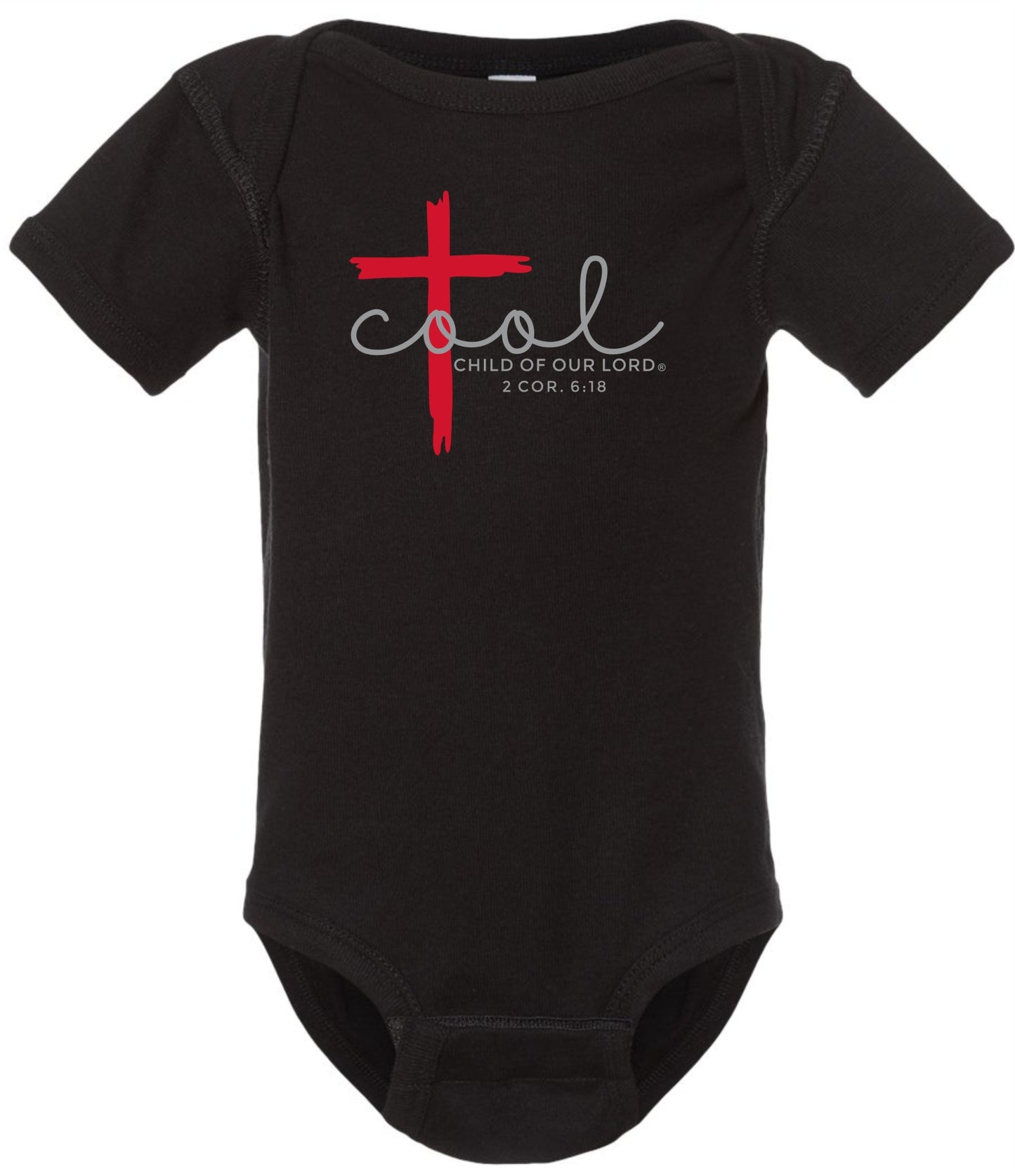 Child of God – 2 Cor. 6:18 – C.O.O.L.® (Child Of Our Lord®) ONESIE | Sons & Daughters Children's Clothing